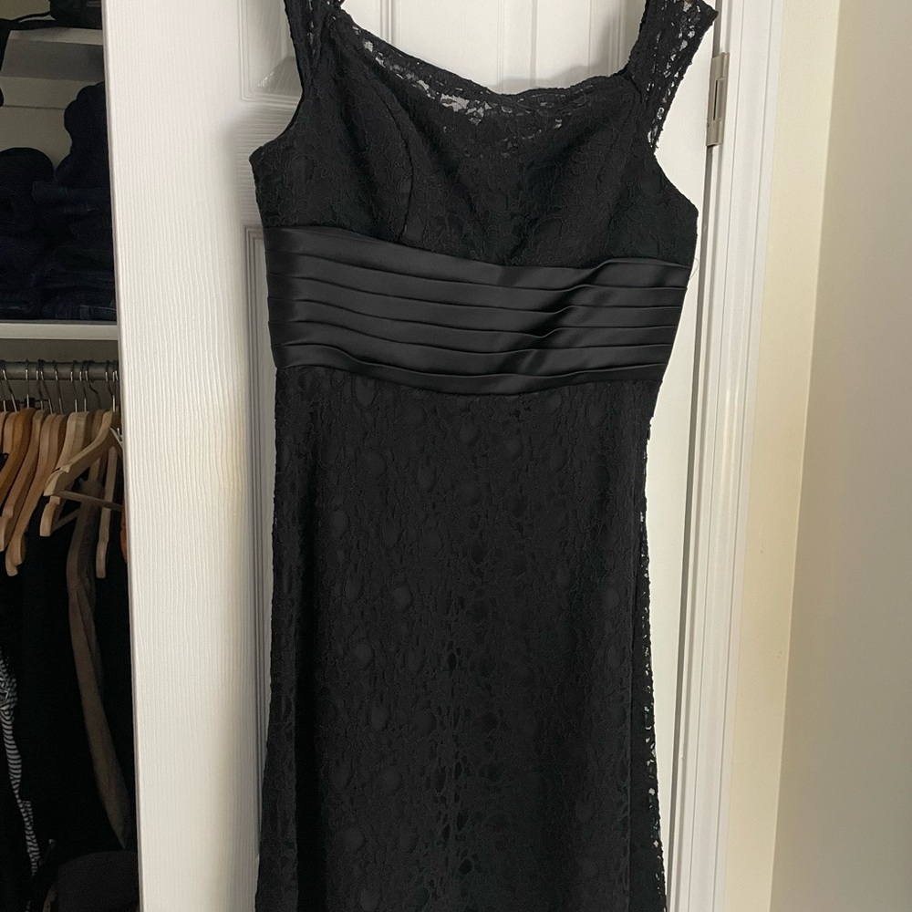 White House Black Market Black Lace  Dress